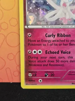 CRACKED ICE Sylveon 72/111 (PLAYED) - HOLO VARIANT XY Furious Fists Pokemon Card - Image 5