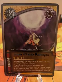 Super Chakra Rasengan 559 - Naruto CCG Card Rare  - NM - J-559 - Image 1