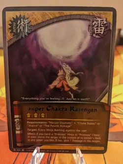 Super Chakra Rasengan 559 - Naruto CCG Card Rare  - NM - J-559 - Image 3