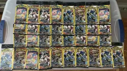 2019 POKEMON Sun & Moon COSMIC ECLIPSE 3 Card Mini Booster Pack Lot - 34 Packs! - Image 2