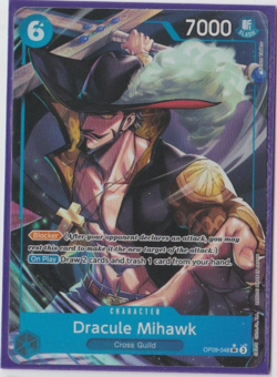 One Piece Card Game -Dracule Mihawk - Alt art - OP09-048 - SR - NM - English - Image 2