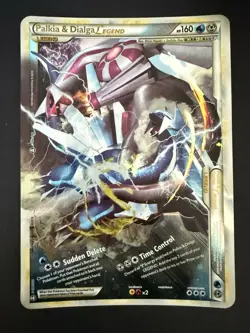 Palkia and Dialga Legend Oversize Jumbo Pokemon Card 102/102 Holo Rare! - Image 3