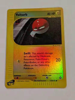 Voltorb - Aquapolis 115/147 - WOTC Pokemon Card 2003 Reverse Holo - Image 9