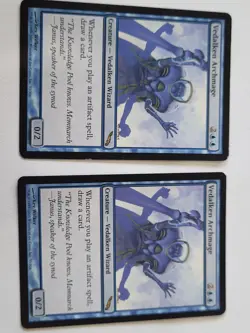 X2 Vedalken Archmage - Mirrodin MRD RARE MAGIC MtG TCG Card - Image 18