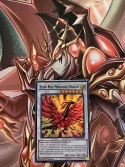 1ST EDITION BLACK ROSE MOONLIGHT DRAGON 1996 HSRD-EN044 YUGIOH CARD - Image 2