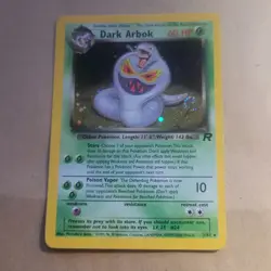 VINTAGE POKEMON CARD - WOTC TEAM ROCKET EXPANSION - DARK ARBOK 2/82 (HOLO) EX/NM - Image 1