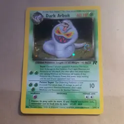 VINTAGE POKEMON CARD - WOTC TEAM ROCKET EXPANSION - DARK ARBOK 2/82 (HOLO) EX/NM - Image 3