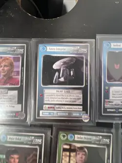 Star Trek CCG TCG Alternate Universe Rare Cards Lot(A) With Future Enterprise - Image 11
