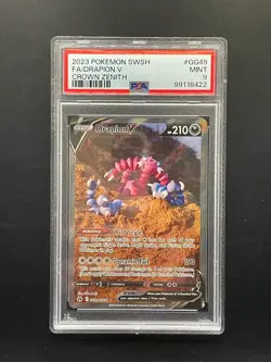 PSA 9 MINT Drapion V GG49/GG70 Crown Zenith FULL ART Holo Rare Pokemon Card - Image 1