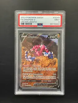 PSA 9 MINT Drapion V GG49/GG70 Crown Zenith FULL ART Holo Rare Pokemon Card - Image 3