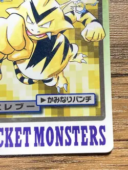 Pokemon Carddass Card Electabuzz File No.125 Bandai Pocket Monsters 1997 Japan - Image 6