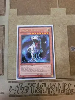 YUGIOH GALAXY TYRANNO PRIO-EN003 RARE 1ST EDITION NM - Image 1