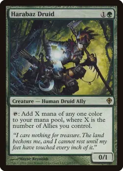 MTG - 1x Harabaz Druid - Worldwake NM - Image 1