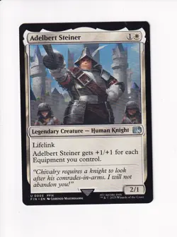 MAGIC THE GATHERING MTG FINAL FANTASY ADELBERT STEINER - Image 2