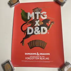 MTG x D&D Adventures in the Forgotten Realms 18x24 Prerelease Foil Promo Poster - Image 2