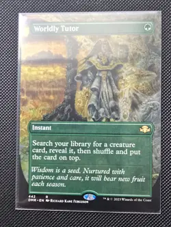 Worldly Tutor (Borderless) Dominaria Remastered Regular 442 - Image 3