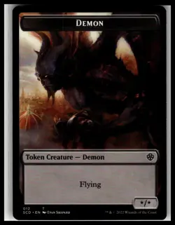 Starter Commander Decks Demon Double-Sided Token #12 - Image 3