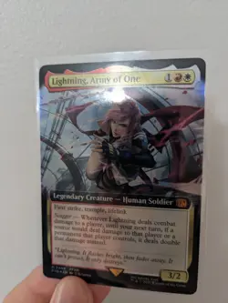 Lightning, Army of One (Extended Art) Final Fantasy Foil Mythic #0498 - Image 6