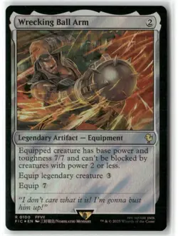 Wrecking Ball Arm Commander: Final Fantasy Surge Foil MAGIC MTG NM - Image 1
