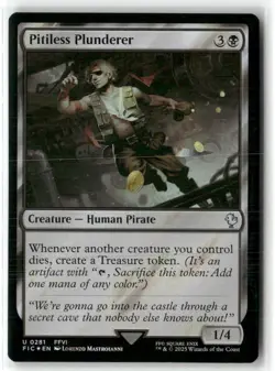 Pitiless Plunderer Commander Final Fantasy Surge Foil NM MTG MAGIC - Image 2