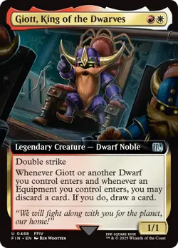 Giott, King of the Dwarves (Extended Art) FINAL FANTASY - Near Mint Foil - Image 1