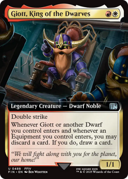 Giott, King of the Dwarves (Extended Art) FINAL FANTASY - Near Mint Foil - Image 3