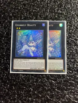 Yugioh 2x Epurrely Beauty AMDE-EN015 Super Rare 1st Edition Near Mint - Image 2