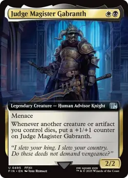 Judge Magister Gabranth (Extended Art) FINAL FANTASY - Near Mint Foil - Image 1