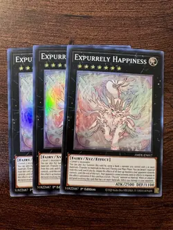 x3 Expurrely Happiness - AMDE-EN017 - Super Rare - 1st Edition Yu-Gi-Oh! M/NM - Image 2