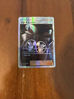 PokÃ©mon TCG Ingo & Emmet Sun & Moon Team Up Holo Ultra Rare Card 176/181 - Image 1