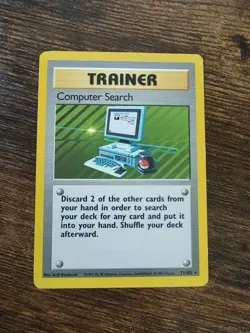 Pokemon Computer Search 71/102 base Set Unlimited  - Image 1