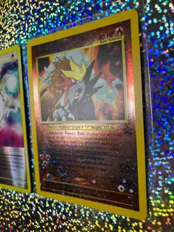 Pokemon TCG: Cosmos Holo Promo 34 Entei; Reverse Holo 92/100 Call Energy - Image 5
