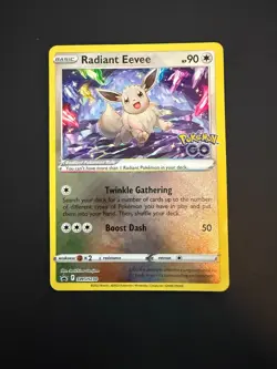 Radiant Eevee SWSH230 Black Star Promo - Pokemon GO - Pokemon TCG - NM - Image 4