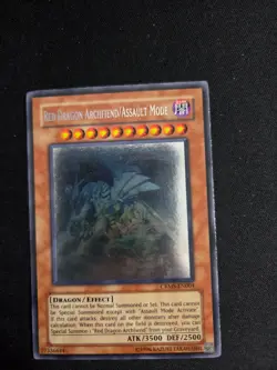 YuGiOh! Red Dragon Archfiend/Assault Mode CRMS-EN004 - Ghost Rare  - Unlimited - Image 1