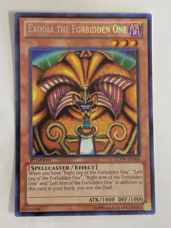 NM Exodia The Forbidden One LCYW-EN306 Secret Rare 1st Edition Yugioh NEAR MINT! - Image 2