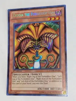 NM Exodia The Forbidden One LCYW-EN306 Secret Rare 1st Edition Yugioh NEAR MINT! - Image 4