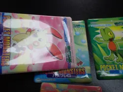 Pokemon Bandai Promo Waterproof Bathroom Menko Card x4 Treecko Plusle etc #5545 - Image 12