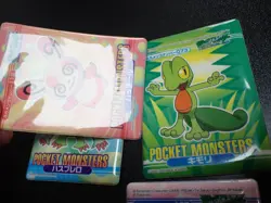 Pokemon Bandai Promo Waterproof Bathroom Menko Card x4 Treecko Plusle etc #5545 - Image 7