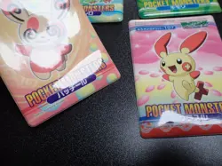 Pokemon Bandai Promo Waterproof Bathroom Menko Card x4 Treecko Plusle etc #5545 - Image 8