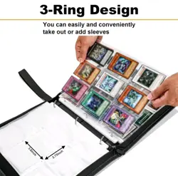 Pikachu Pokemon Yu-Gi-Oh PTCG YGO MTG Trading Card Binder Album Zipper 9-Pocket - Image 14