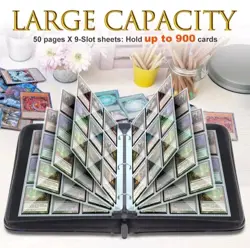 Pikachu Pokemon Yu-Gi-Oh PTCG YGO MTG Trading Card Binder Album Zipper 9-Pocket - Image 8