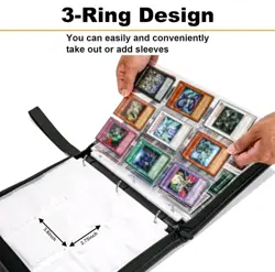 Pikachu Pokemon Yu-Gi-Oh PTCG YGO MTG Trading Card Binder Album Zipper 9-Pocket - Image 9