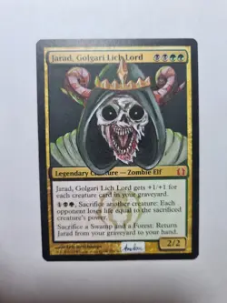 JARAD GOLGARI LICH LORD ADVENTURE TIME MAGIC GATHERING ALTERED ART HAND PAINT - Image 13