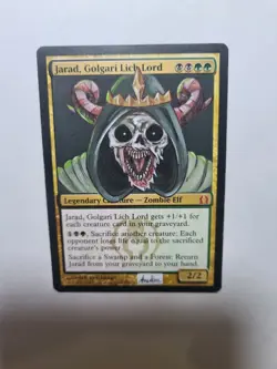 JARAD GOLGARI LICH LORD ADVENTURE TIME MAGIC GATHERING ALTERED ART HAND PAINT - Image 4