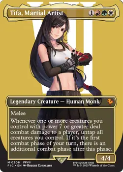 Tifa, Martial Artist (Borderless) Commander: Final Fantasy Foil - Image 1