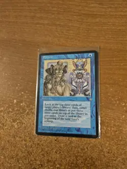 MAGIC THE GATHERING ICE AGE PORTENT LIGHTLY PLAYED - Image 1