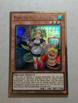 Yugioh Parlor Dragonmaid MAGO EN023 Gold Rare 1st ED - NM - Image 2