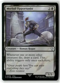 Morbid Opportunist Commander Final Fantasy Surge Foil NM MTG MAGIC - Image 2