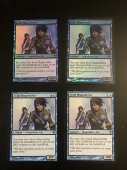 4x Jwari Shapeshifter FOIL Worldwake NM Blue Rare MAGIC GATHERING 2x Foil 2x Non - Image 1