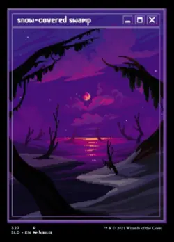 Snow-Covered Swamp (327) - Foil x1 - Secret Lair Drop Series - NM-Mint, English - Image 1
